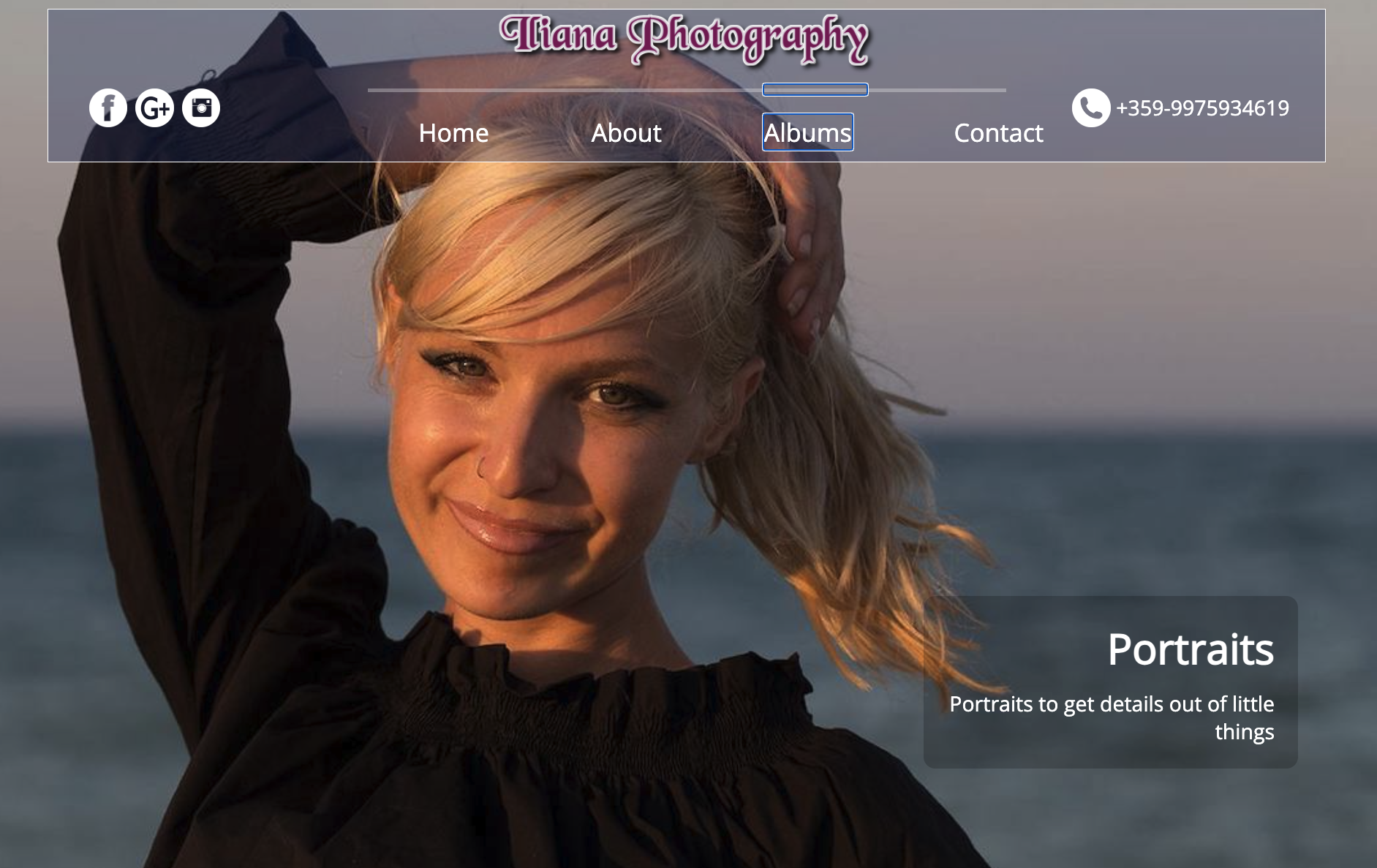 Ilik Photography portfolio website project