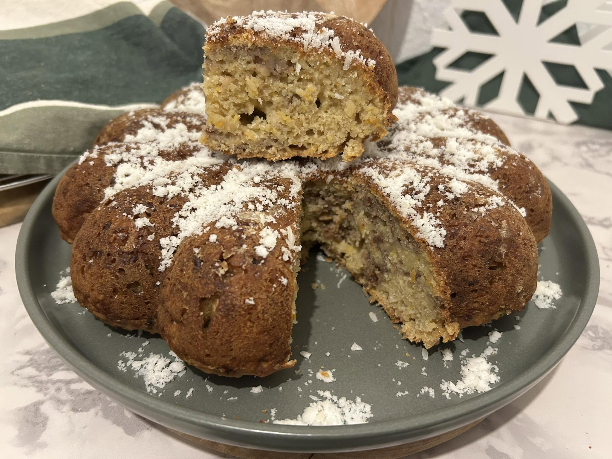 Sourdough Pumpkin, Carrot & Walnut Cake